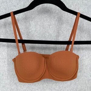 Skims Fits Everybody Strapless Bra Size 32B Bronze Clay Brown Neutral Multiway
